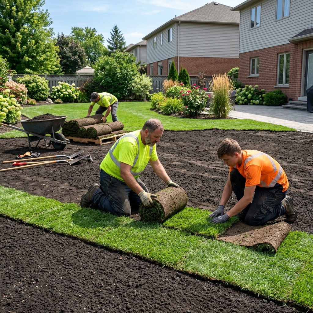 Sod installation
